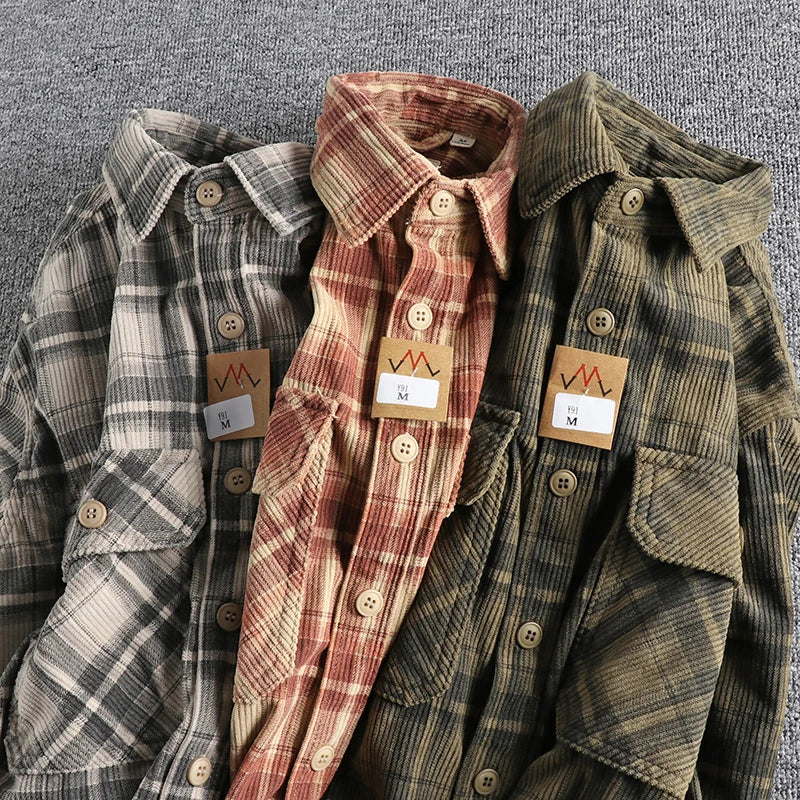 Men’s Plaid Flannel Shirt | Long Sleeve | Warm & Stylish