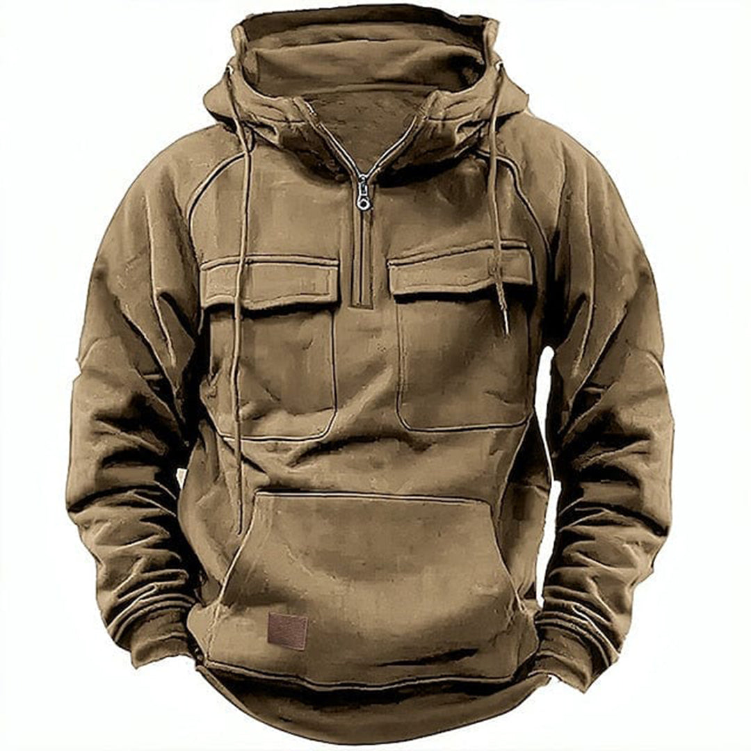 Tactical Pullover Hoodie | Heavy-Duty & Warm | Outdoor-Ready