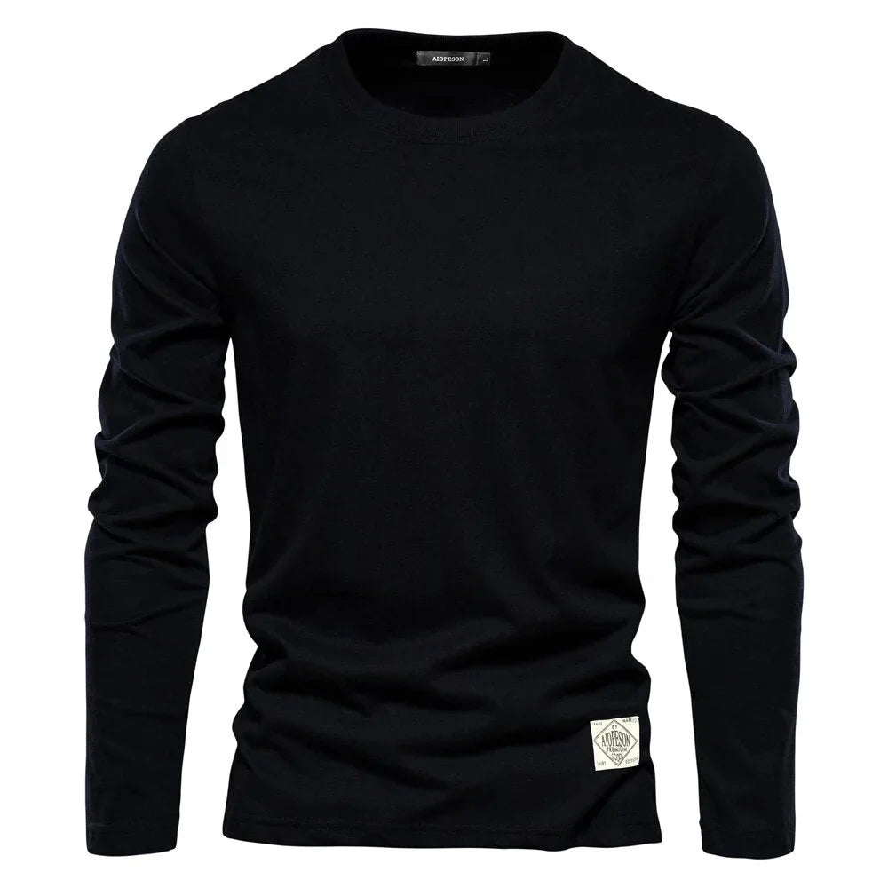 Long-Sleeve Crewneck T-Shirt | Slim Fit | Soft & Breathable