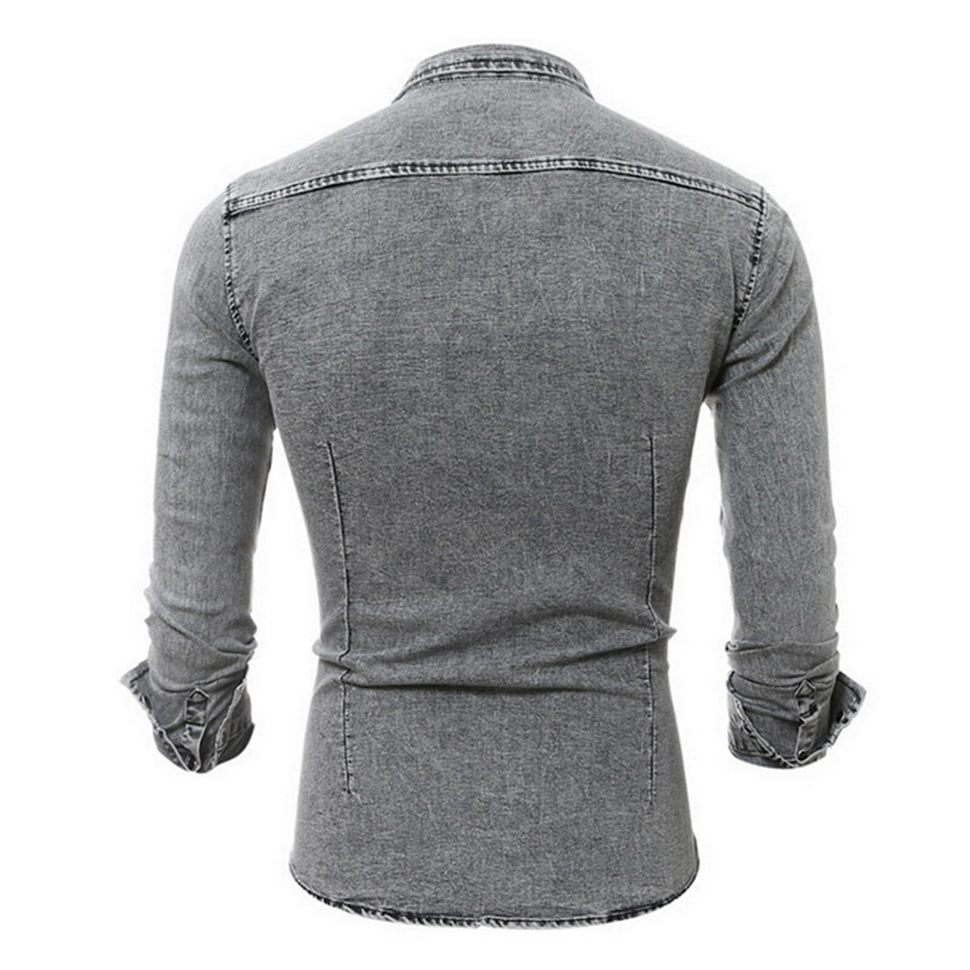 Men’s Denim Shirt | Long Sleeve | Slim Fit & Stylish