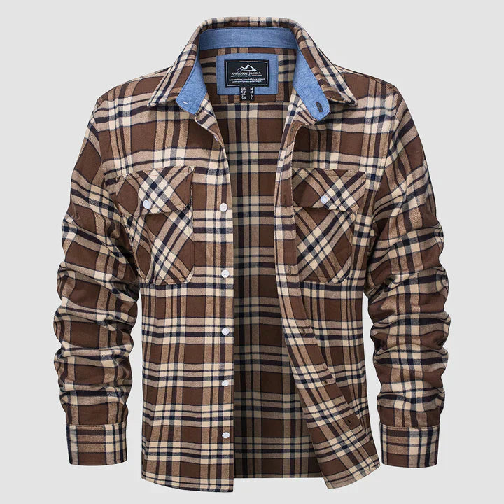 Plaid Flannel Shirt | Long Sleeve | Warm & Stylish