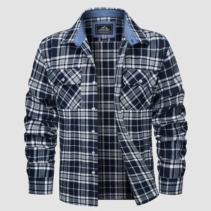 Plaid Flannel Shirt | Long Sleeve | Warm & Stylish