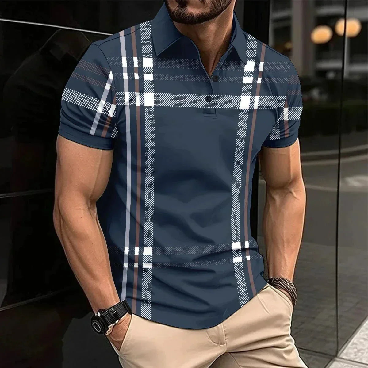 Plaid Polo Shirt | Short-Sleeve | Smart-Casual Essential