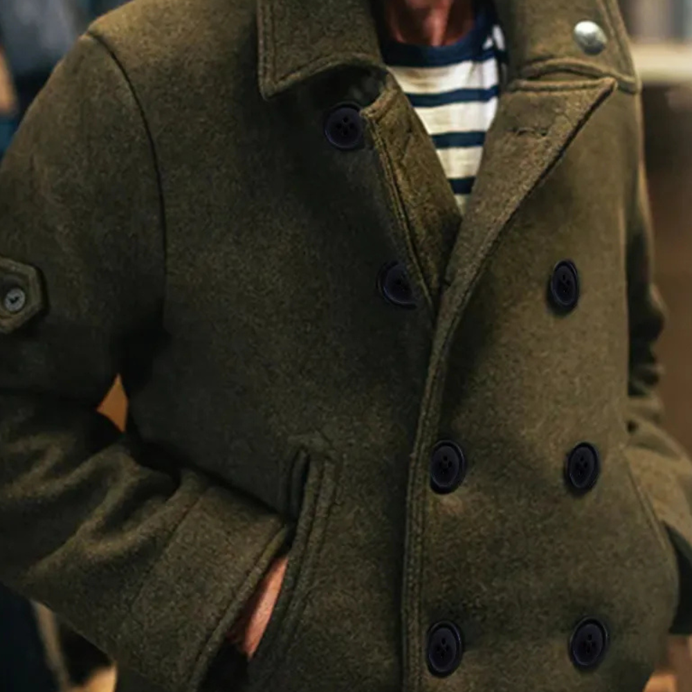 Wool Peacoat | Timeless & Warm | Classic Double-Breasted Design