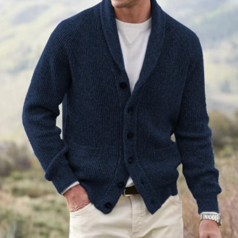 Knitted Button-Up Cardigan | Warm & Stylish | Timeless Layering Piece