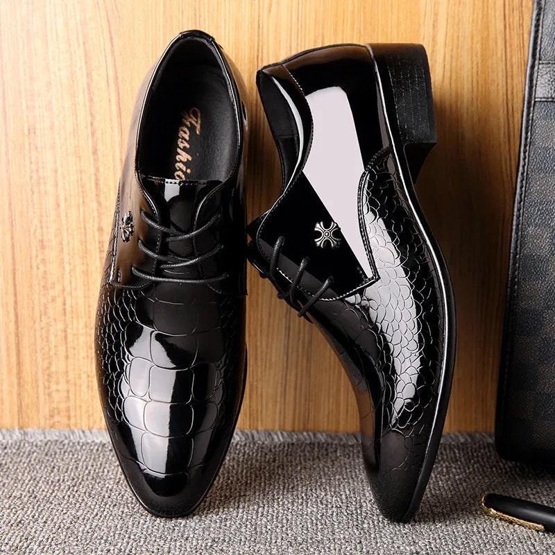 Patent Leather Oxford Shoes | High-Shine Formal | Elegant & Stylish