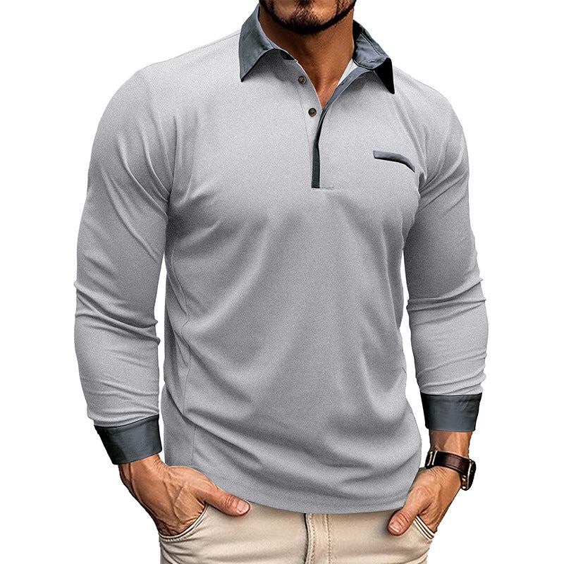 Long-Sleeve Polo Shirt | Performance Fabric | Sleek & Versatile