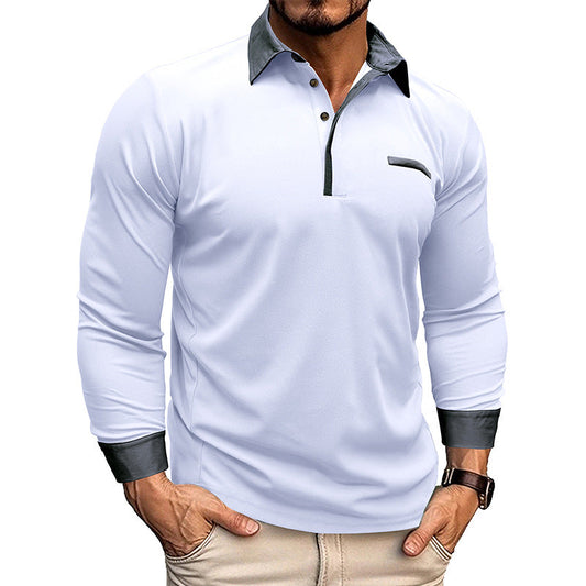 Long-Sleeve Polo Shirt | Performance Fabric | Sleek & Versatile