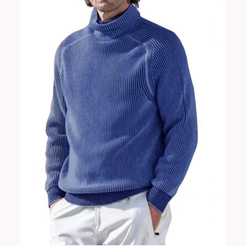 Men’s Ribbed Turtleneck Sweater | Warm & Stylish | Classic Winter Knit