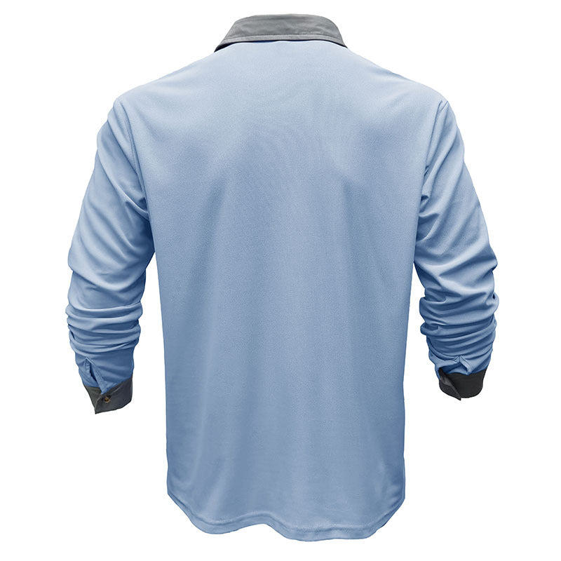 Long-Sleeve Polo Shirt | Performance Fabric | Sleek & Versatile