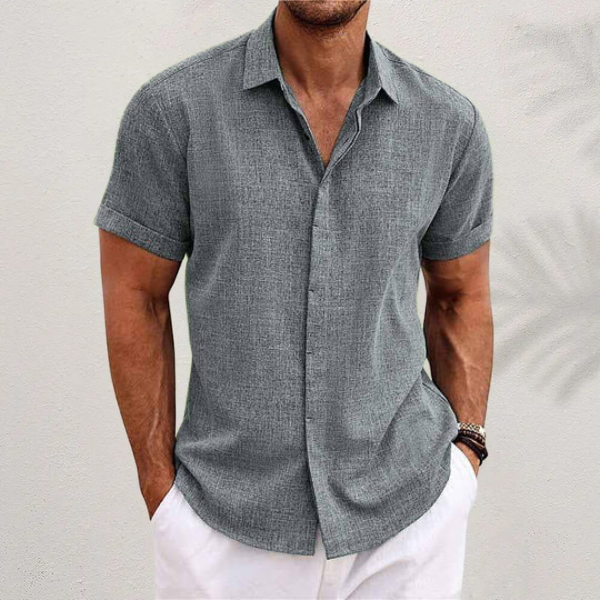 Linen Short-Sleeve Shirt | Lightweight & Breathable | Classic Summer Style