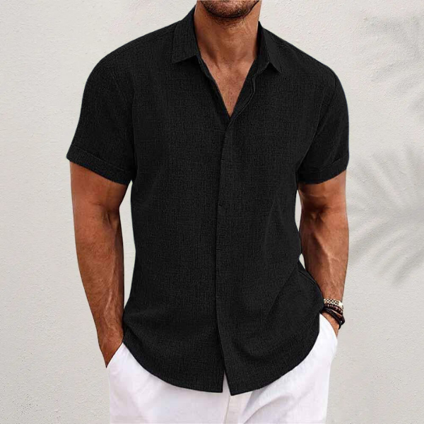 Linen Short-Sleeve Shirt | Lightweight & Breathable | Classic Summer Style