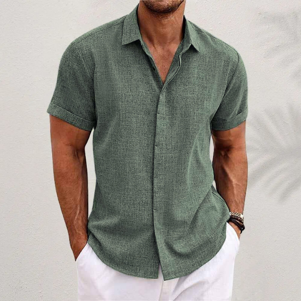 Linen Short-Sleeve Shirt | Lightweight & Breathable | Classic Summer Style