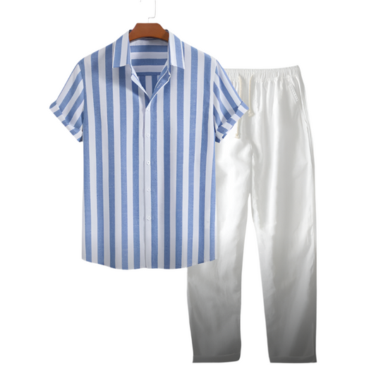 Striped Linen Set | Lightweight & Breathable | Perfect for Summer Styling