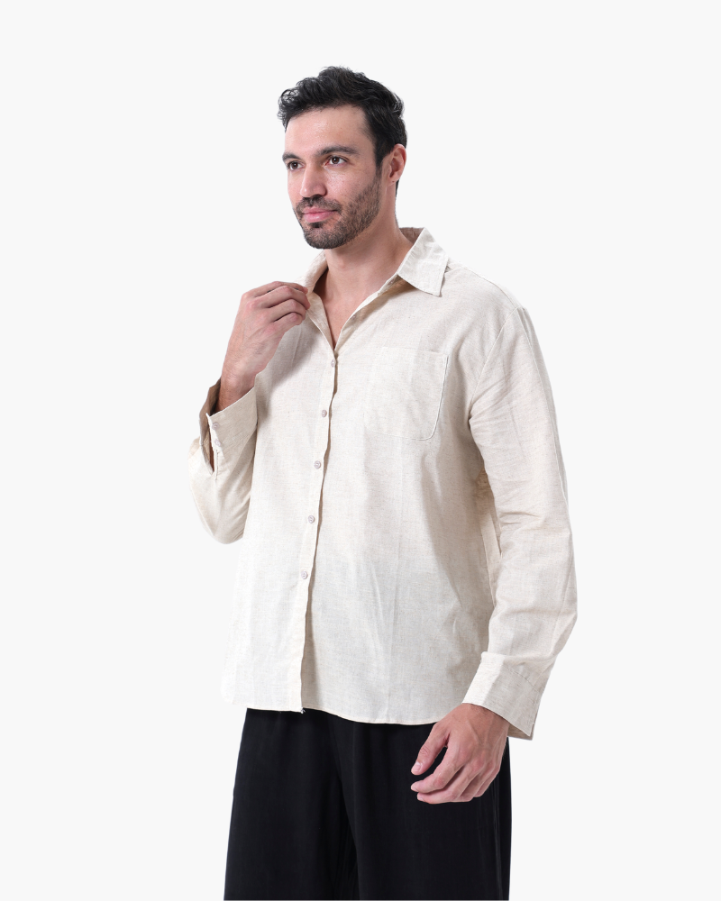 Men’s Linen Shirt | Lightweight & Breathable | Classic Button-Up