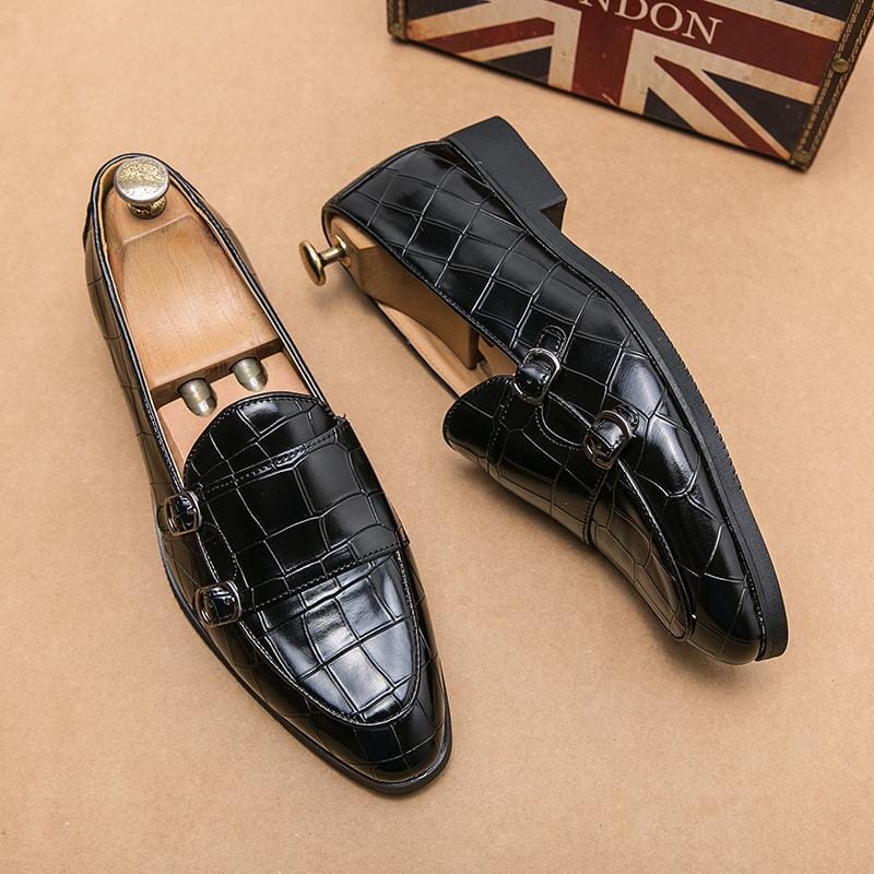 Crocodile-Pattern Leather Loafers | Elegant & Stylish | Smart-Casual Essential