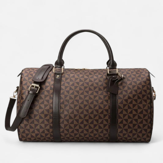The Gentleman’s Brand | 2024 Waterproof PU Gym Duffel Bag – Leather-Look Travel Shoulder Bag for Men, Fitness & Business