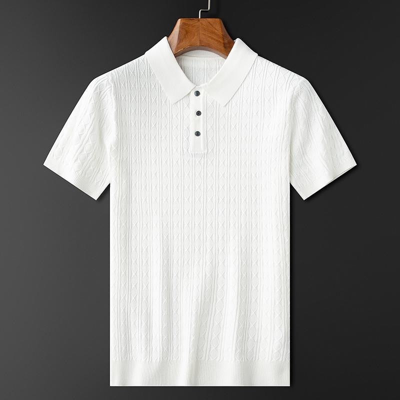 Textured Knitted Polo | Soft & Stylish | Smart-Casual Essential