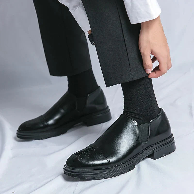 Leather Slip-On Loafers | Elegant & Comfortable | Formal & Business Wear