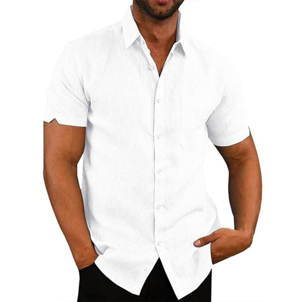 Short-Sleeve Button-Up Shirt | Tailored Fit | Breathable & Stylish