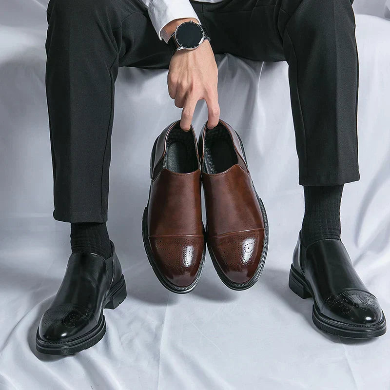 Leather Slip-On Loafers | Elegant & Comfortable | Formal & Business Wear