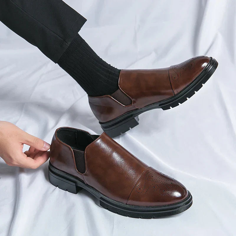 Leather Slip-On Loafers | Elegant & Comfortable | Formal & Business Wear