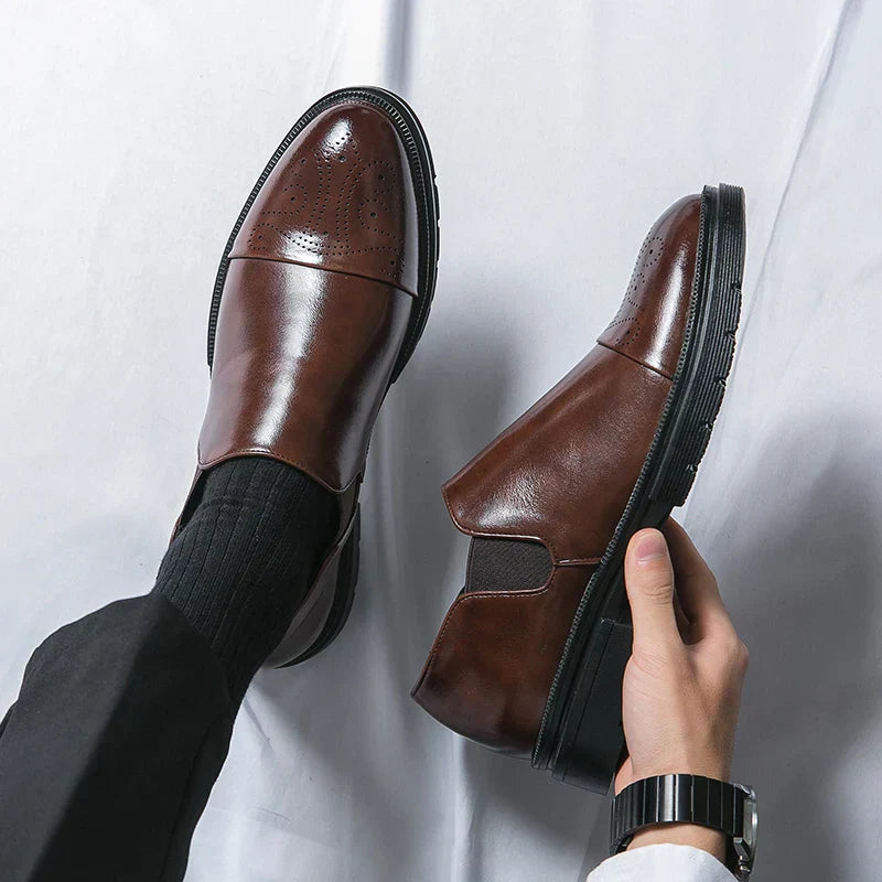 Leather Slip-On Loafers | Elegant & Comfortable | Formal & Business Wear