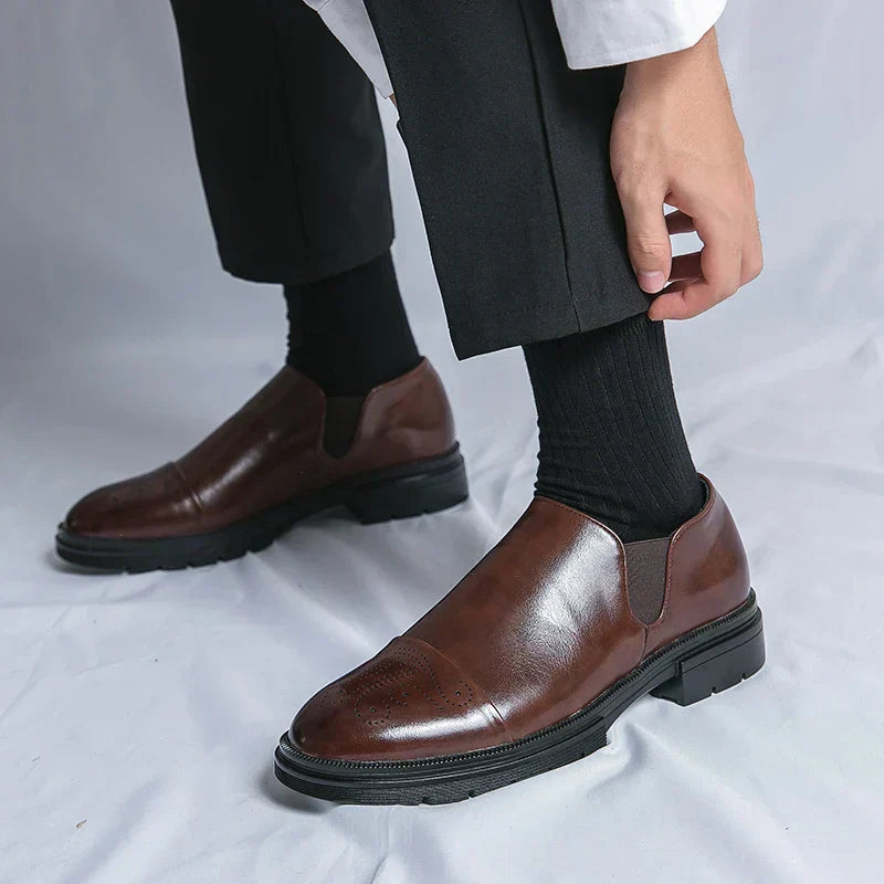 Leather Slip-On Loafers | Elegant & Comfortable | Formal & Business Wear