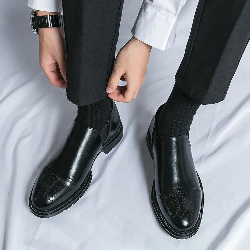 Leather Slip-On Loafers | Elegant & Comfortable | Formal & Business Wear