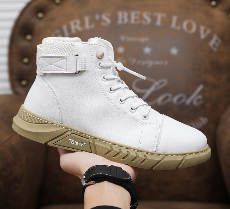 Leather High-Top Sneakers | Stylish & Durable | Modern Streetwear