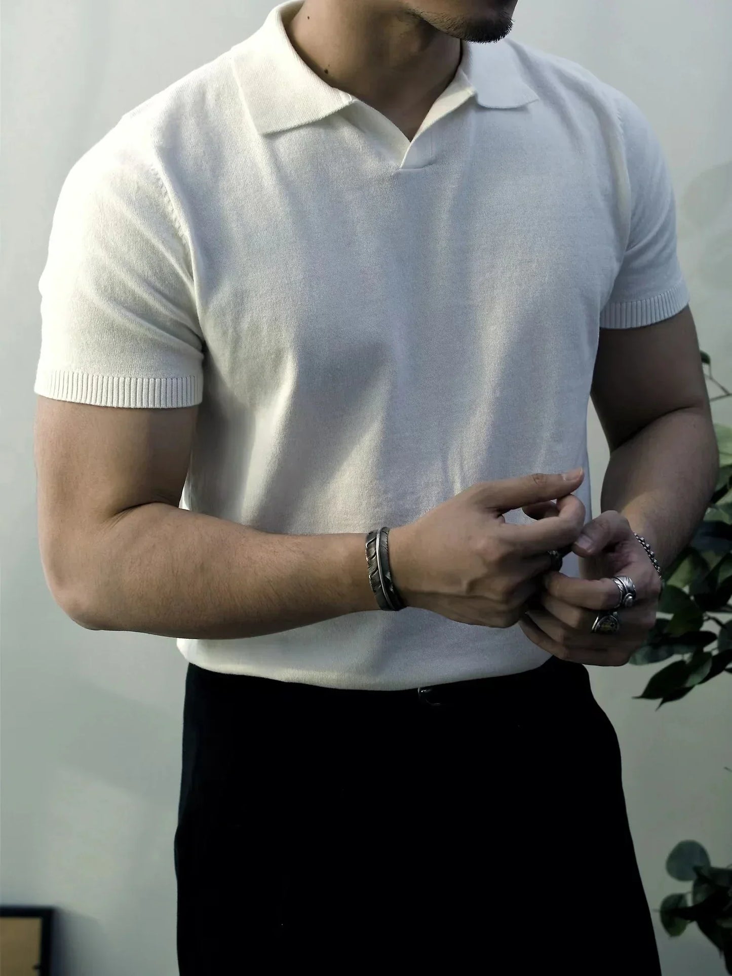 Knitted Polo Shirt | Soft & Breathable | Timeless Elegance