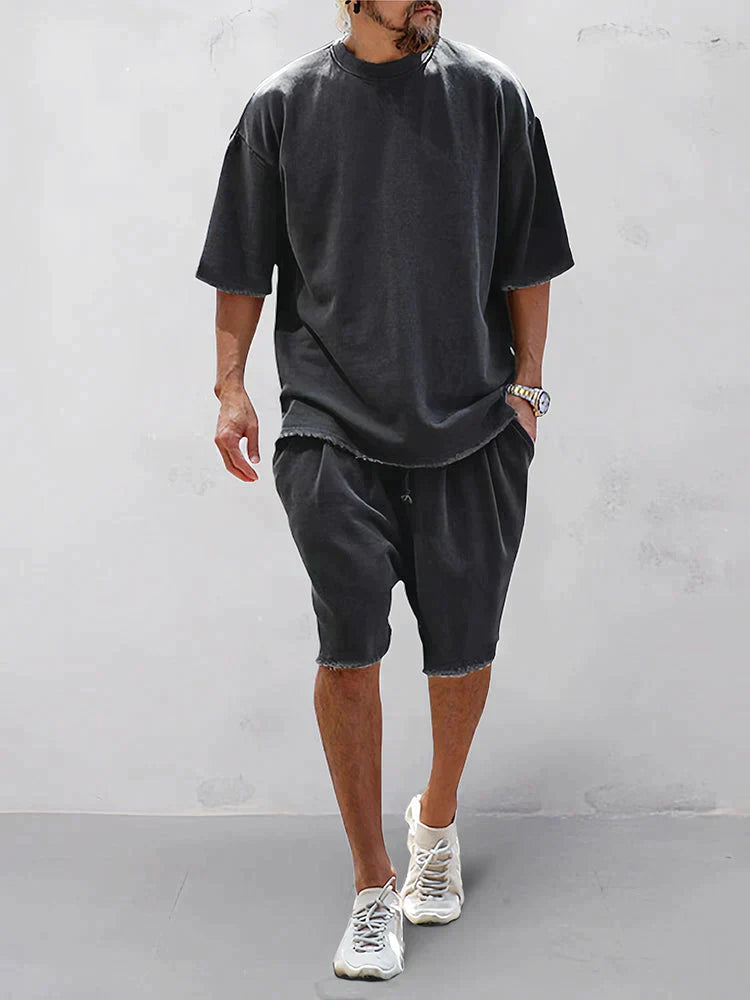 Oversized T-Shirt & Shorts Set | Relaxed & Breathable | Trendy Streetwear