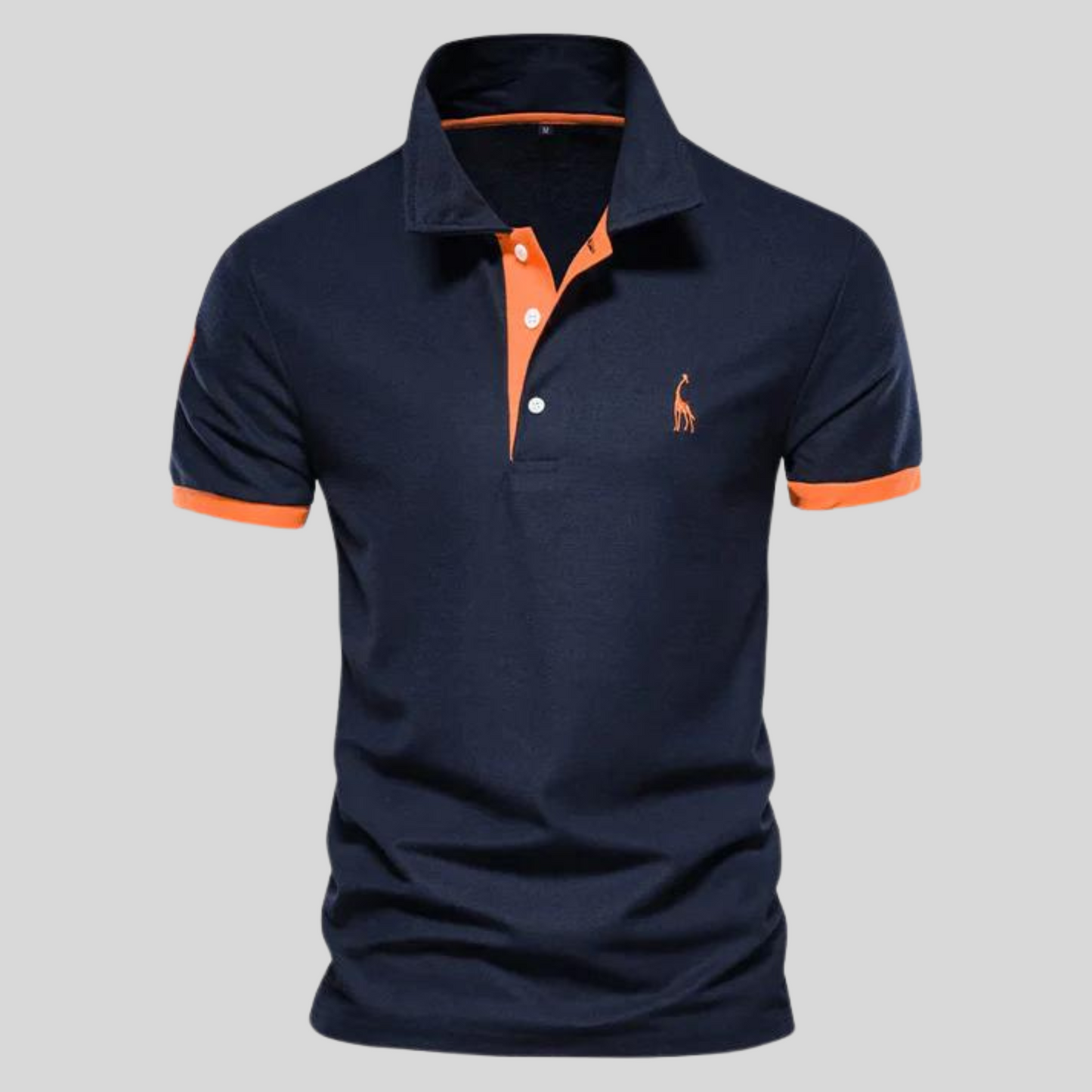 Contrast-Trim Polo Shirt | Cotton Blend | Sporty & Stylish