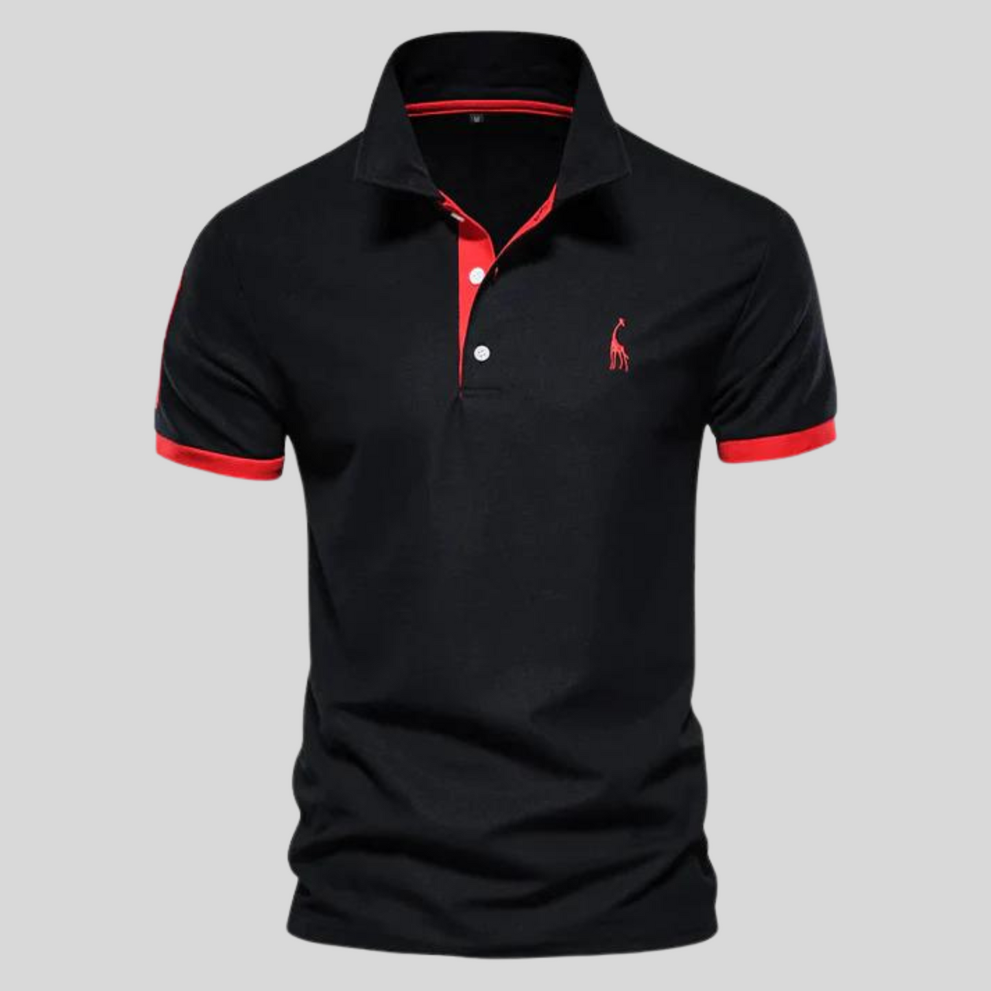 Contrast-Trim Polo Shirt | Cotton Blend | Sporty & Stylish