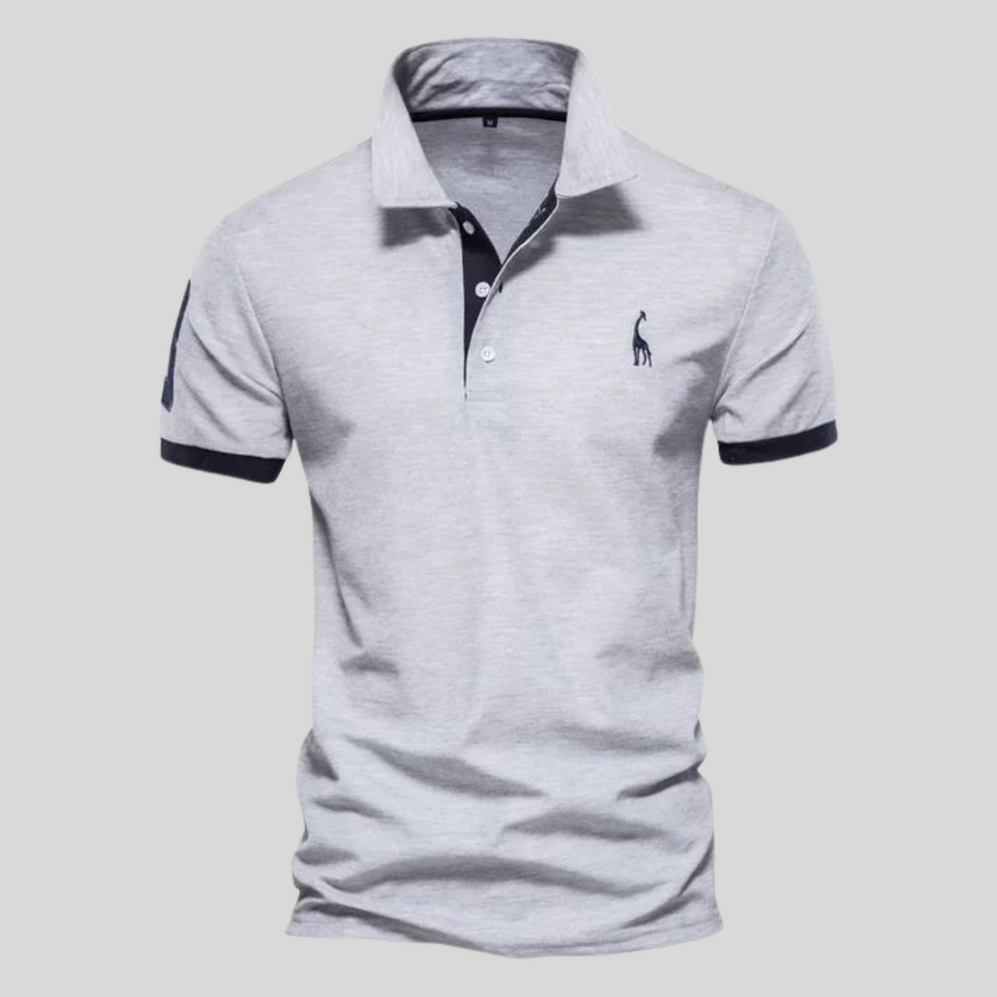 Contrast-Trim Polo Shirt | Cotton Blend | Sporty & Stylish