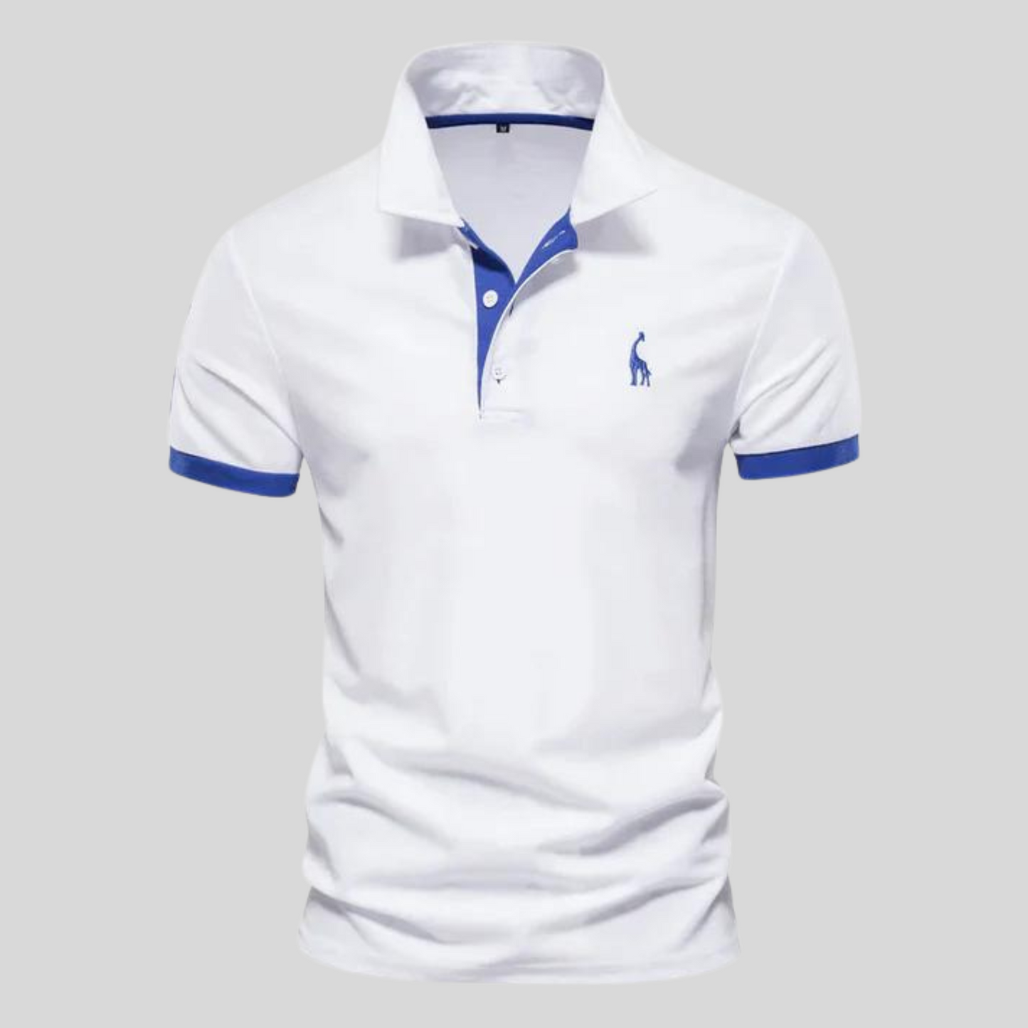 Contrast-Trim Polo Shirt | Cotton Blend | Sporty & Stylish