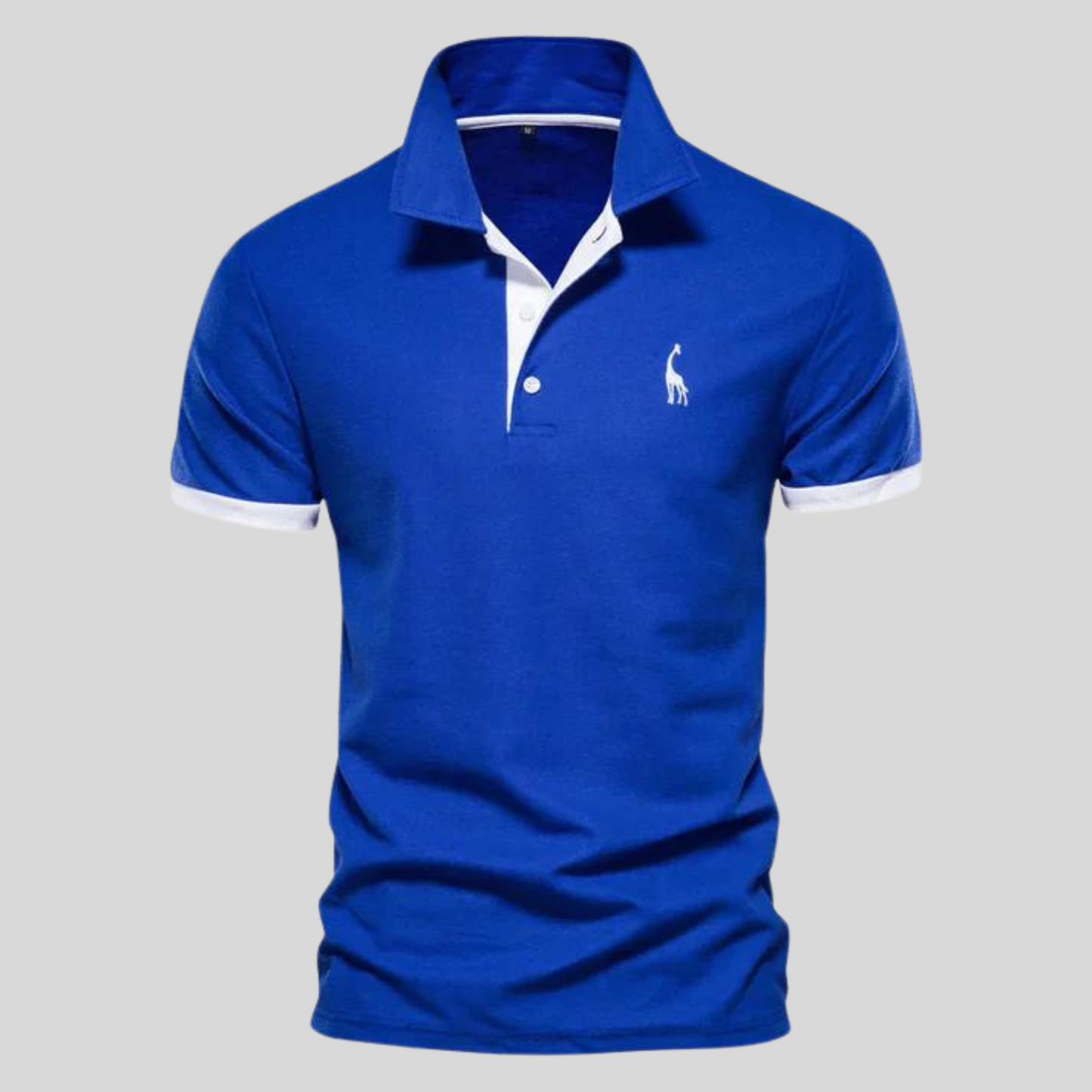 Contrast-Trim Polo Shirt | Cotton Blend | Sporty & Stylish