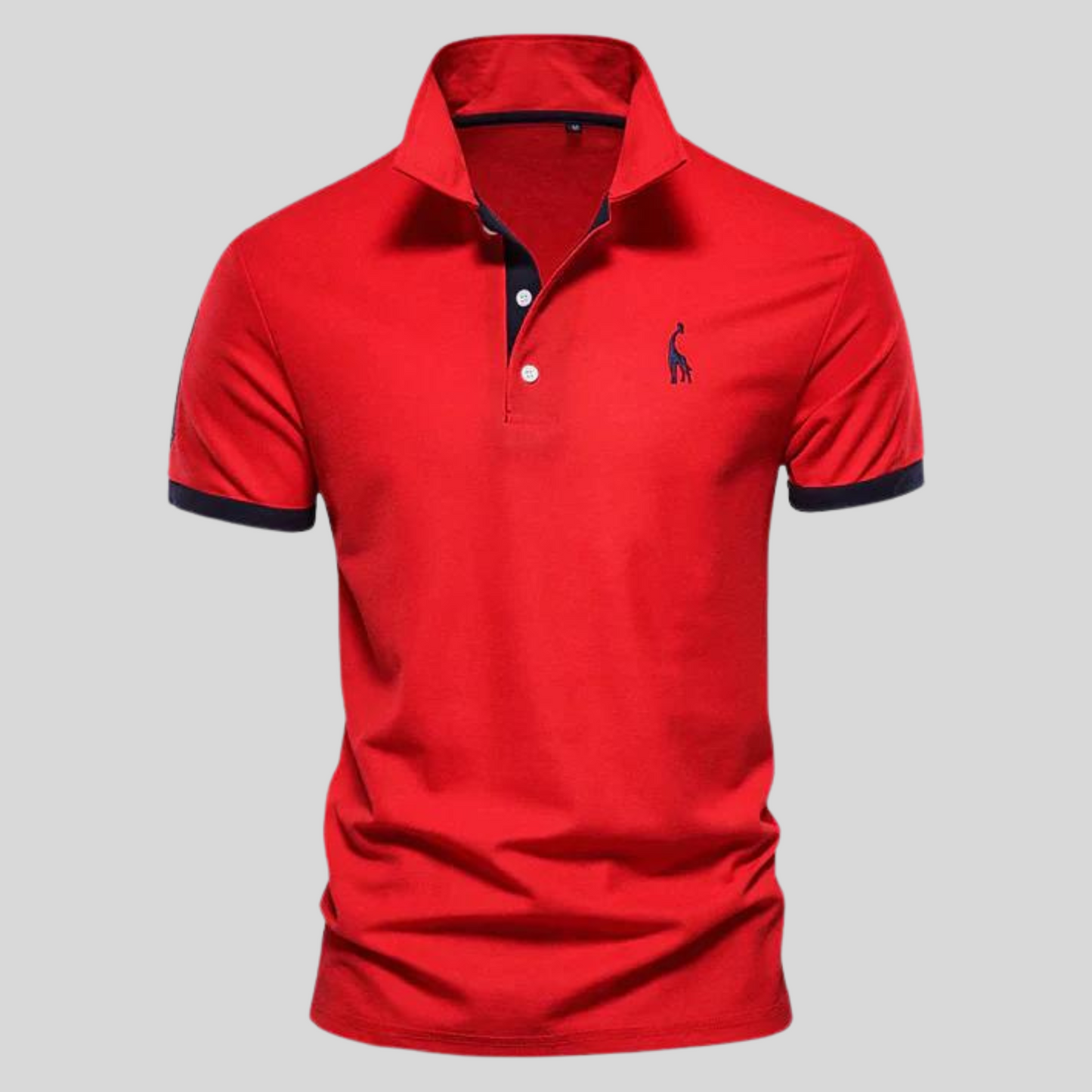 Contrast-Trim Polo Shirt | Cotton Blend | Sporty & Stylish