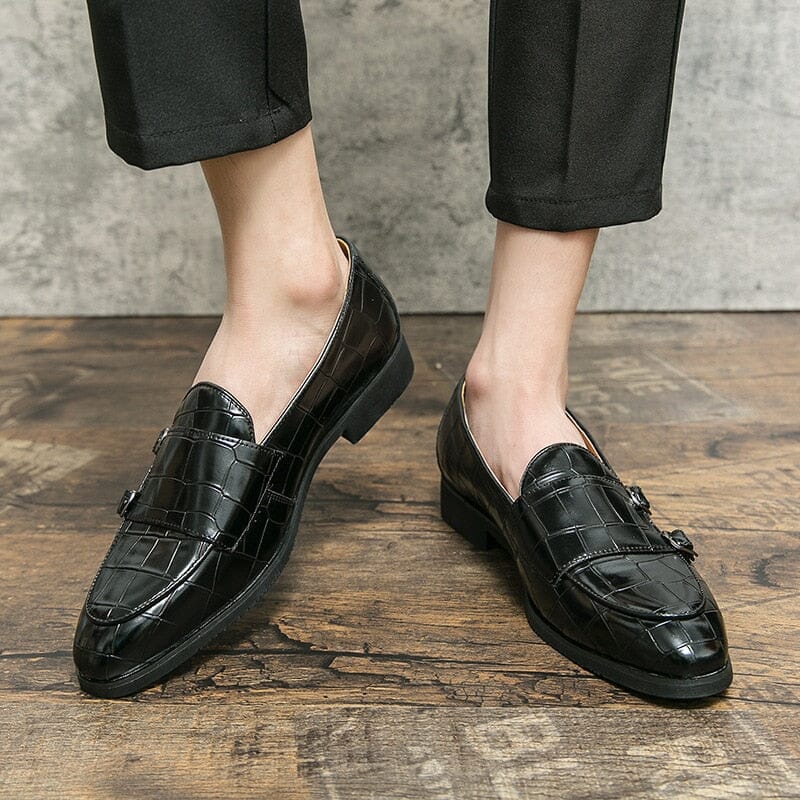 Crocodile-Pattern Leather Loafers | Elegant & Stylish | Smart-Casual Essential