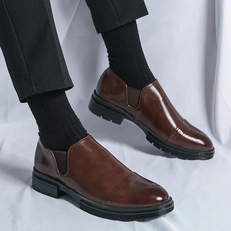 Leather Slip-On Loafers | Elegant & Comfortable | Formal & Business Wear