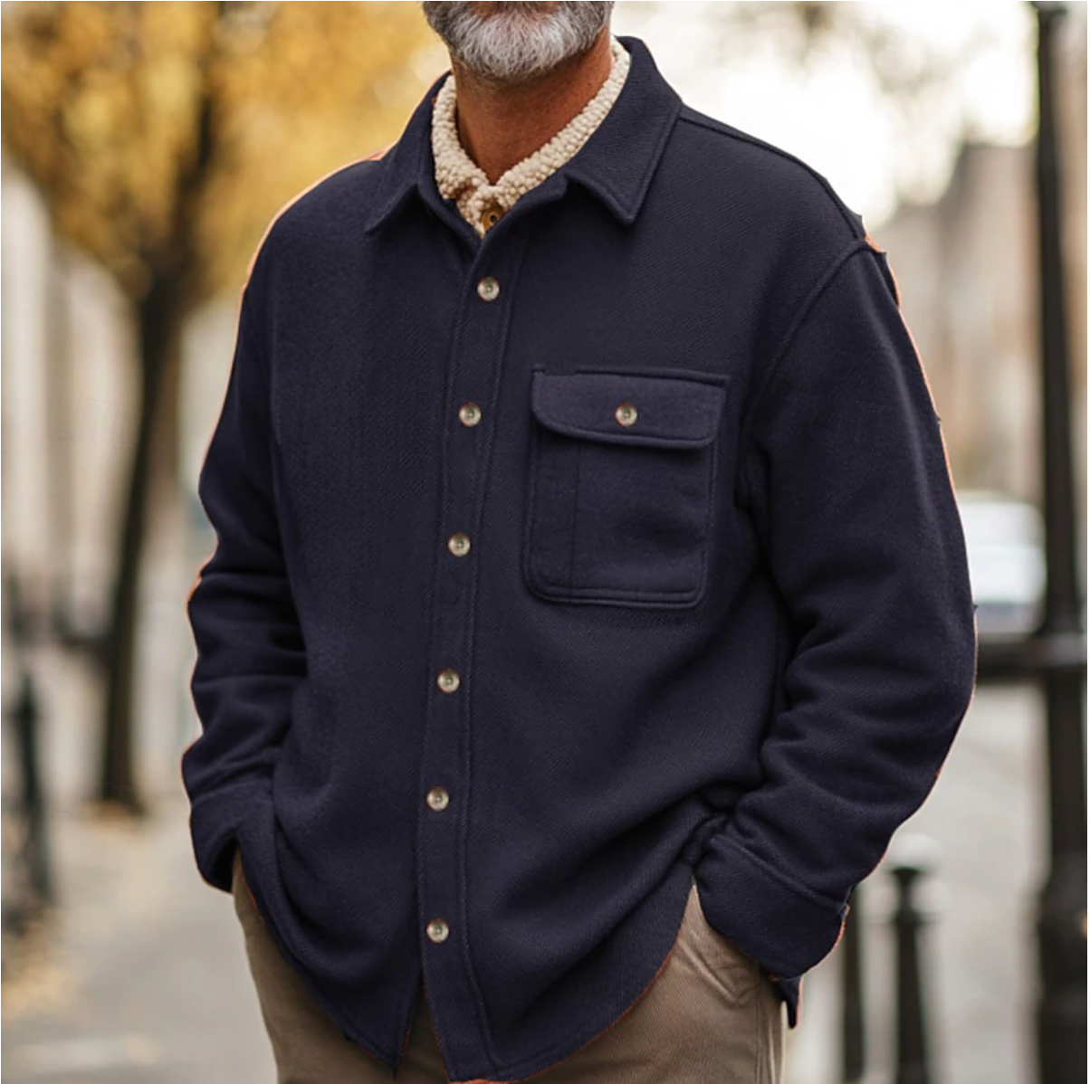 Wool Blend Overshirt | Warm | Classic & Versatile