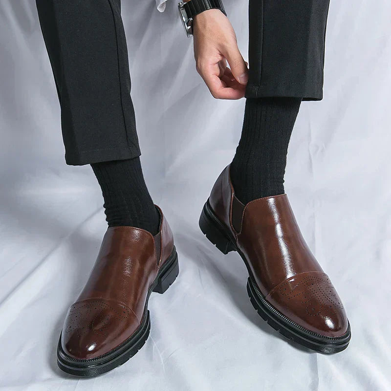 Leather Slip-On Loafers | Elegant & Comfortable | Formal & Business Wear