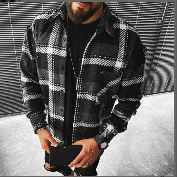 Men’s Flannel Shacket | Soft Blend | Casual & Versatile