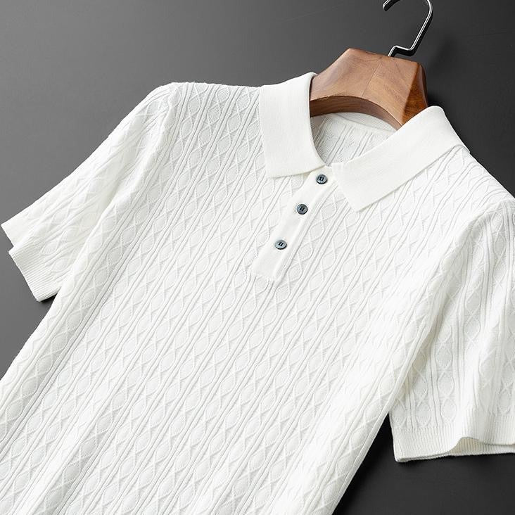 Textured Knitted Polo | Soft & Stylish | Smart-Casual Essential