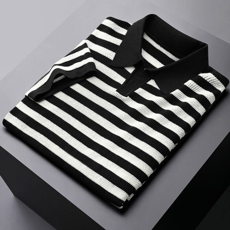 Striped Polo Shirt | Soft & Breathable | Smart-Casual Essential