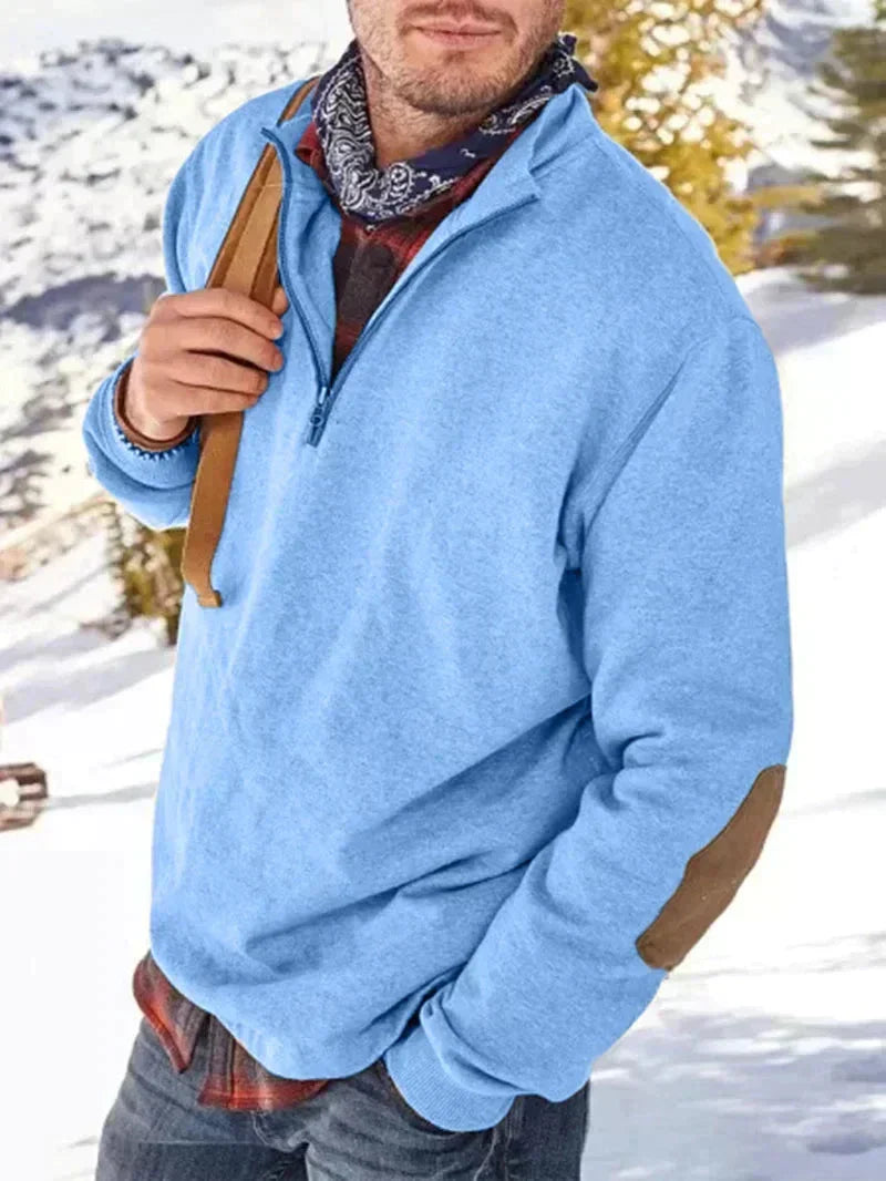 Men’s Half-Zip Fleece Pullover | Warm & Lightweight | Casual Outdoor Wear