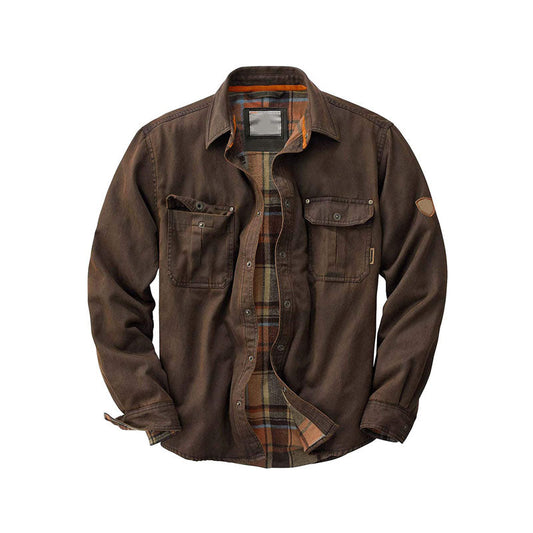 Flannel-Lined Work Jacket | Cotton | Rugged & Warm