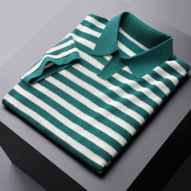 Striped Polo Shirt | Soft & Breathable | Smart-Casual Essential