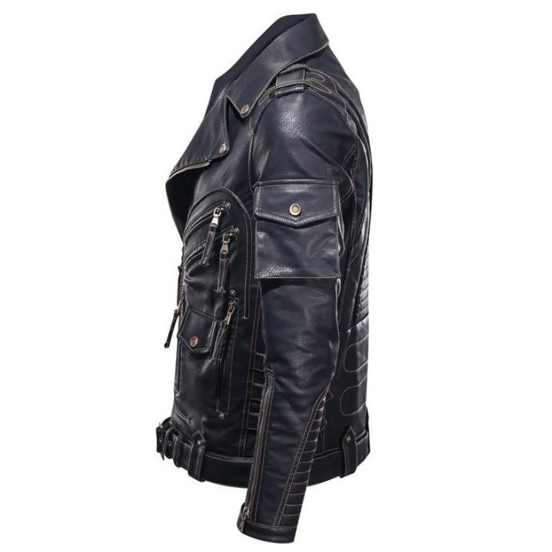 Biker Leather Jacket | Faux Leather | Edgy & Timeless