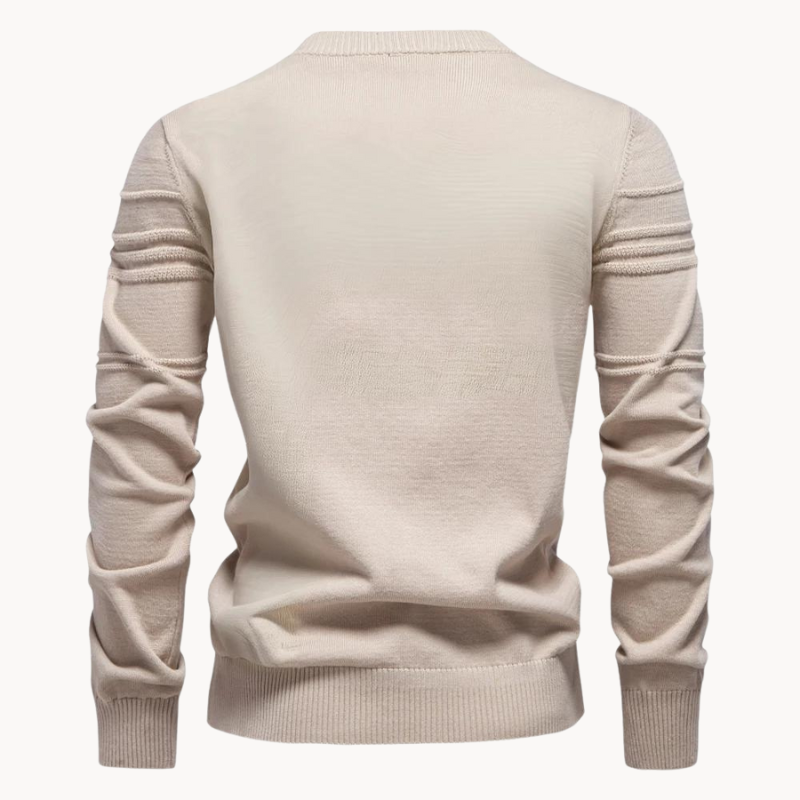 Textured Knit Sweater | Crew Neck | Soft & Stylish